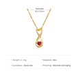 thumbnail image 3 of EGNMCR Necklaces & Pendants Exquisite Temperament Imitation Gold Crystal Necklace Clavicle Chain Gift A Necklace, 3 of 4
