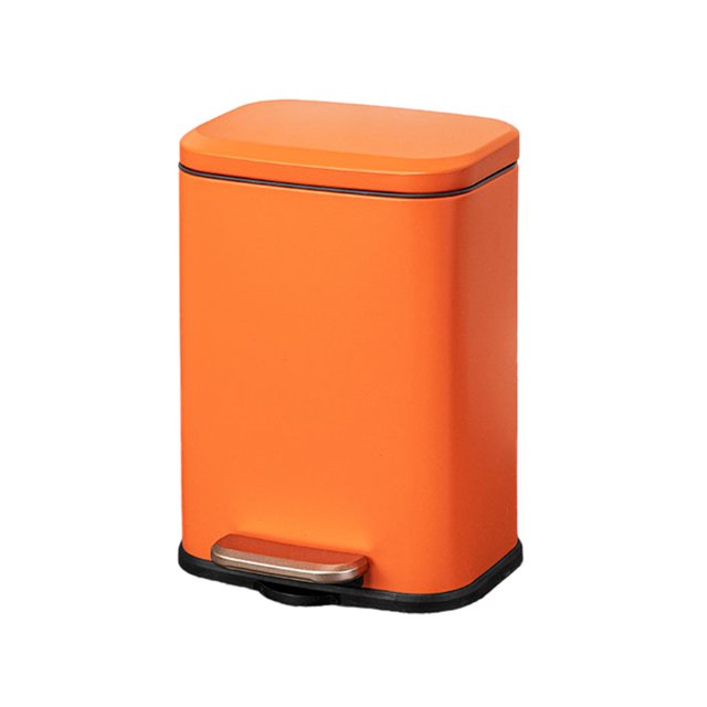 Baohd Compact Size Basket For Kitchen And Bathroom Waste Bathroom Trash Can Trash Can Kitchen Garbage Compost Bin Clever orange
