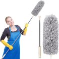 thumbnail image 1 of EIGTHTAIL Dusters for Cleaning High Ceiling Fan   Microfiber Feather Duster with 30‘‘ to 100‘‘ Telescoping Extension Pole  Long Extendable Duster for Home Car Furniture Cobweb, 1 of 7
