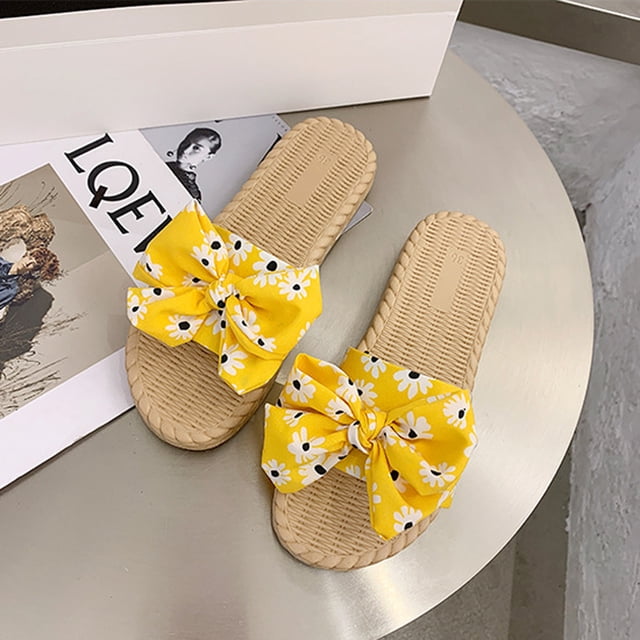 LSLJS Mode Femmes Sandales à Bride à la Cheville d'Été à Enfiler Plates Tongs Chaussures, Pantoufles pour Femmes