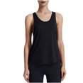 thumbnail image 1 of Timegard Tank Tops for Women Scoop Neck Workout Yoga Tops Racerback Athletic Loose Comfy Solid Color Tee, 1 of 4
