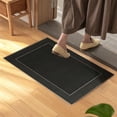 thumbnail image 4 of ZZkhGO Striped Area Rug, Comfortable Soft Living Room Bedroom Carpet, Non-Slip Floor Mat for Home Office Balcony Entryway, Beige Black, 4 of 6