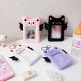thumbnail image 4 of Thinsony Kpop Photocard Holder Keychain Plush Devil Cover ID Card Cute Sleeve Waterproof Portable Card Holder white, 4 of 6