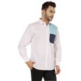 thumbnail image 2 of Bestman Chemise en Coton Unie à Boutons pour Homme à Manches Longues Tenue Formelle, 2 of 7