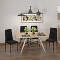 thumbnail image 2 of HOMCOM Dining Chairs, Set of 4, PU Leather Upholstered Accent Chairs, Back, 2 of 10