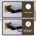 thumbnail image 4 of mmirethe Bathroom Hardware Set Stainless Steel Towel Bar Ring Paper Holder Multifunction Robe Hook Modern Style Rack Kit Gold holder, 4 of 6