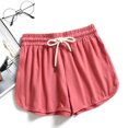 thumbnail image 2 of Ketyyh-chn99 Vêtements d'Été pour Femmes Shorts de Plage Shorts à Cordon pour Femmes Taille d'Été Décontractés Légers avec Poches Rouge,P, 2 of 4