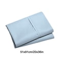 thumbnail image 3 of yulier 2Pcs Microfiber Queen Pillow Cases, Solid Color Super Soft Skin-friendly Cozy Pillowcases with Envelope Closure, Wrinkle, Fade and Stain Resistant Pillow Covers, 20x36, Light Blue, 3 of 5