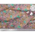thumbnail image 3 of Soimoi Polyester Crepe Fabric Camera,Hat & Briefcase Travel Decor Fabric Printed Yard 52 Inch Wide, 3 of 3