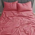 thumbnail image 3 of Nestl Split King Sheet Set, 1800 Series Microfiber Deep Pocket 4 Piece Bed Sheet Set, 3 of 8