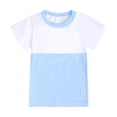 thumbnail image 3 of Plebaso Baby Girls Boys Two-Piece Sets Matching Color Round Neck Short-sleeved Blouse Shorts Infant Summer Clothes, 3 of 4