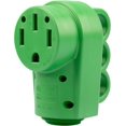 thumbnail image 4 of Ensemble Rallonge d'Alimentation 50 A pour VR 50 Pieds avec Fiche de Remplacement 50 A pour VR, Pacage Inclut un Organiseur de Cordons et un Sac de Rangement, Vert, Homologué ETL, 4 of 5