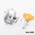 thumbnail image 4 of sdhkgrrt under $5 2Pcs Window Locks, Sliding Window Lock Security,Limiter for Vertical Horizontal Windows,Aluminum Alloy Window Stopper,Yellow Key Lock for Home Office,Child Safety Window Restrictor, 4 of 9