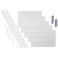 thumbnail image 1 of Fasade Rain Decorative Vinyl Backsplash Kit Matte White 15 sq ft, 1 of 6