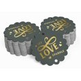 thumbnail image 2 of Inkdotpot Pack Of 100 Real Gold Foil Paper Tags Let Love Sparkle Wedding Favor Hang Tags, 2 of 6