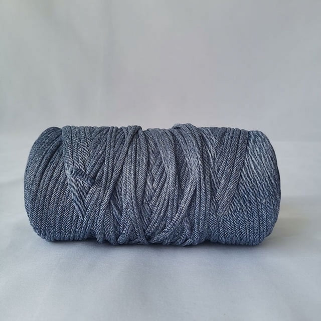 300g Cotton Rainbow Yarn for Knitting DIY Soft Wool Crochet Bag String Section Dyed Colored Weaving Thread Puffy Chunky