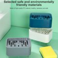 thumbnail image 4 of Wweixi 2PCSSponge Holder Soap Press Pump Box Home Kitchen 2 5 1 Dishwashing Sponge Soap Dispenser Case Container, 4 of 9
