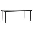 thumbnail image 2 of vidaXL 7 Piece Garden Dining Set Black Steel and Textilene, 2 of 5