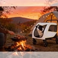 thumbnail image 3 of AKDSteel Dog Stroller For Large And Medium Dogs, Easy-Fold Pet Wagon With Dual Entry, One-Foot Brake, And Air Mesh, Supports Up To 176 Lbs, 3 of 9