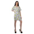 thumbnail image 3 of Moomaya Robes Décontractées pour Femmes Courtes Imprimées Robe Fluide à Col en V pour Femmes Grande Taille, 3 of 6