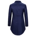 thumbnail image 3 of Robe de Soirée pour Homme Smoking à Manches Longues Simple Cinq Boutons Col Rabattu Complet, 3 of 3