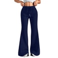 thumbnail image 1 of Women Fashion Solid High Waisted Slimming Sweatpants Casual Long Pants, 1 of 4