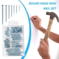thumbnail image 4 of 280Pcs Assortment Hardware Nails Set, Anti-Rust Iron Brad Rod Fixation Kit with Storage Box, 4 of 8