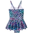thumbnail image 4 of Birdeem Toddler Kids Baby Girls Fashion Cute Leopard Print Bikini Ruffles One-Piece Swimsuit, 4 of 9