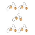 thumbnail image 2 of yingyy 1/2/3/5 2 Pièces Rideau Tieback Ronde Polyester Remplacement Simple Style Ménage Cuisine Parasol Drapé Fixation Fixation Or 5PCS, 2 of 6