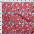 thumbnail image 4 of oneOone Rayon Pink Fabric Galaxy Fabric For Sewing Printed Craft Fabric By The Yard 56 Inch Wide, 4 of 4