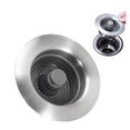 thumbnail image 2 of Stainless Steel Kitchen Drain Strainer Universal Replacement Garbage Disposal Stopper Fine Mesh Handle Proof Construction Fit Standard Opening, 2 of 6