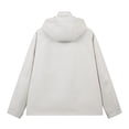 thumbnail image 3 of RXIRUCGD Manteau Veste Mode Ajustée à Capuche à Cordon avec Coutures pour Homme, Kaki, Taille : S, 3 of 3