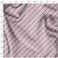 thumbnail image 4 of Soimoi Red Poly Georgette Fabric Diagonal Check Printed Fabric 1 Yard 52 Inch Wide, 4 of 5