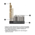 thumbnail image 2 of WorkPro Drill And Bit Set-11 Piece,Titanium Coated HSS Drill Bit, Cr-V Screwdriver Bit, 2 of 8