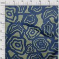 thumbnail image 3 of oneOone Rayon Medium Blue Fabric Abstract Floral Fabric For Sewing Printed Craft Fabric By The Yard 56 Inch Wide, 3 of 4