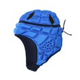 thumbnail image 1 of DYNWAVECA Casque de Rugby pour Enfants Casque de Soccer Rembourrage Doux Universel Couvre-Chef de Soccer pour Planche à Roulettes Drapeau de Soccer Soccer Extérieur S Bleu, 1 of 10