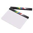 thumbnail image 1 of PEPISKY 30*24cm Acrylic Film Clapboard Multicolour Wooden Clapper Board Slate, 1 of 8
