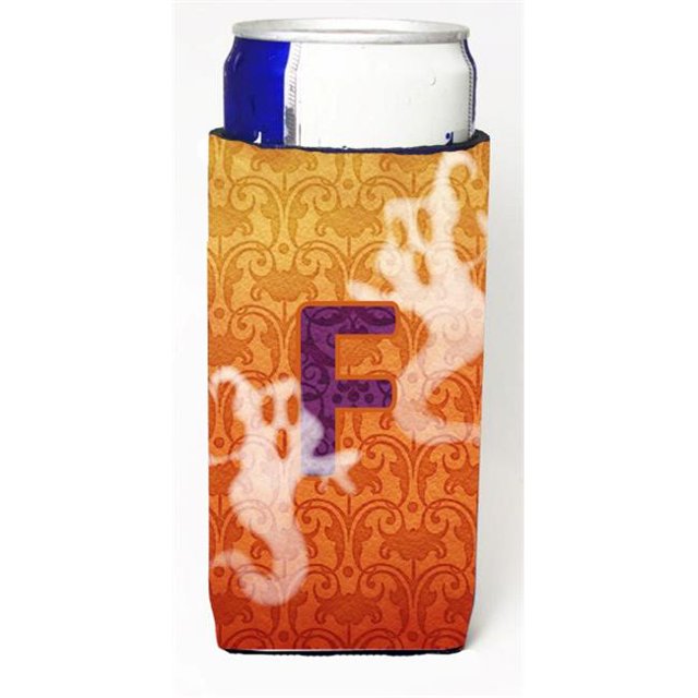 Halloween Fantômes Monogramme Lettre Initiale F Michelob Ultra S pour les Canettes Minces