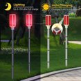 thumbnail image 4 of 5 Pcs Lumières d'Entrée à Énergie Solaire Marqueurs d'Entrée Réflecteurs de Paysage d'Entrée pour Route Enneigée Cour Extérieure, 4 of 9