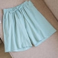 thumbnail image 2 of Ashirexll Shorts d'Été pour Femmes, Pantalon Court en Imitation Imprimée et Lin, 2 of 3