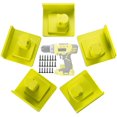 thumbnail image 1 of MesaSe 5Pcs Tool Mount Holder Plastic Electric Tool Battery Dock Holder Compatible with 18V Battery Tool Heavy Duty Power Tool Hanger with Screws for Workshop Garage, 1 of 9