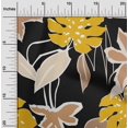 thumbnail image 2 of oneOone Velvet Black Fabric Abstract Tropical Floral Sewing Craft Projects Fabric Prints By Yard 58 Inch Wide, 2 of 4