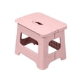 thumbnail image 2 of Folding Stool Plastic Space Saving Small Seat | Compact Lightweight Portable Step Stool for Home Office Outdoor | Multicolor | 22x18x19.5cm | Easy Fold & Storage, 2 of 6