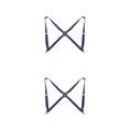 thumbnail image 1 of QualitChoice Polyester Men Women Brace Fashionable Replacement Easy Matching Portable Stylish Solid Color Adjustable Braces Dark Blue 2PCS, 1 of 6