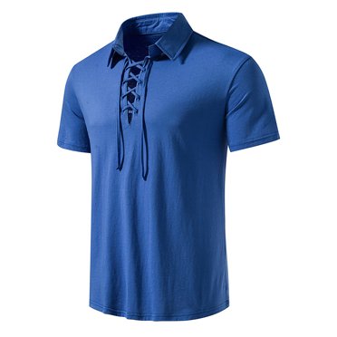 BOBOGOJP T-Shirts Surdimensionnés pour Hommes T-Shirts à Manches Courtes Col Rond en Coton pour Hommes (Bleu,TG)