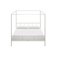 thumbnail image 1 of Novogratz Marion Metal Canopy Platform Bed Frame, Queen, Off White, 1 of 8
