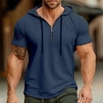 thumbnail image 2 of Timegard Workout Top for Men Breathable Running Loose Hoodies Top Casual Lightweight Solid Color Tee, 2 of 4