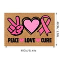 thumbnail image 3 of Tapis d'Entrée de Sensibilisation au Cancer avec Ruban Non - Intérieur Extérieur Tapis Personnalisable, 3 of 7