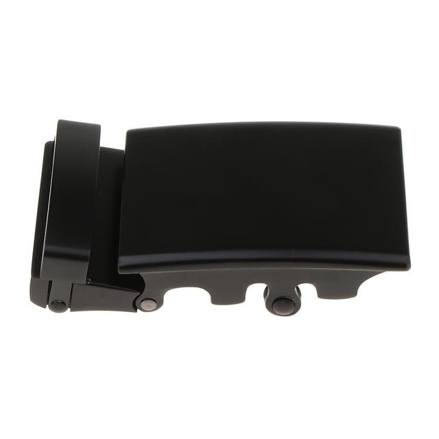 Esquirla Mens Automatic Slide Buckle Replacements DIY Ratchet Belt Buckle Rectangle Black
