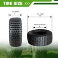 thumbnail image 2 of Hi-Run Knobby SU17 Rear 16x8-7 2PR Go Kart ATV/UTV Tire, 2 of 9